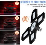 LED Garage Lamp 220V Floodlight E27 Light Bulb 200W 300W 400W Industrial Lighting Folding Warehouse Lampara Gym Ceiling Light