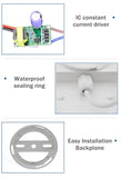 16W 20W Outdoor LED Wall Lamp Garden Porch Surface Mounted Oval Sconce Bathroom Moistureproof Ceiling Light 110V 220V