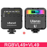 RGB Video Lights Mini LED Camera Light 2000mAh Rechargable LED Panel Lamp Photo Video Lighting  for Youtube Tik tok