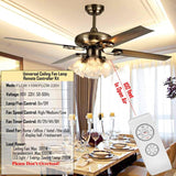Tuya Smart Life Ceiling Fan Controller WIFI Fan Light Kit With RF Remote Control APP Speed Switch Dimmer Work With Alexa Google