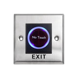 12V 24V No Touch Exit Button Release Switch Opener NO COM NC LED Light for Door Access Control System Entry Open