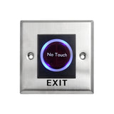 12V 24V No Touch Exit Button Release Switch Opener NO COM NC LED Light for Door Access Control System Entry Open