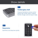 125KHz RFID Access Control Keypad EM Card Reader Door Access Control System Door Lock Opener Keyboard System
