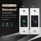 Metal Waterproof Outdoor Use Embedded Biometric Fingerprint Access Controller Standalone RFID Card Door Access Control System