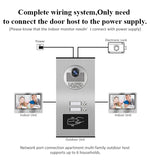 Wifi 2/3/4/6 Screens Units Apartment Video Intercom with HD Call Button Doorbell Camera Tuya Rfid Keys APP Open Door
