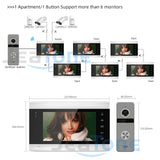 JeaTone WiFi Video Intercom Smart Tuya App Video Doorbell for Multi-Apartments with Remote Control Intercom in Private House