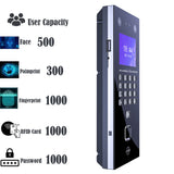 3000 Face 3000 Figners 2.8Inch LCD TCP/IP USB Biometric Fingerprint Face Access Control Device System Support 125khz RFID Card