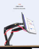 NB F195A 3-12kg Aluminum 22-32" Dual computer screen stand Gas Spring Arm Full Motion double PC Monitor Holder Support