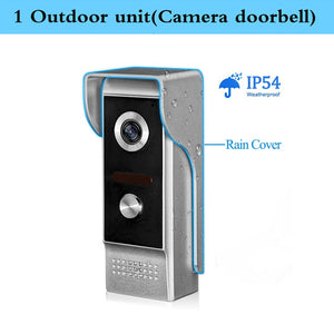 YiToo 4.3 inch Video Door Phone Home Security Intercom System Video Doorbell Outdoor Waterproof 700TVL Camera IR Night Vision