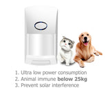 433MHz Wireless Pet Immune Infrared Detector Alarm Below 25kg Animal Ultra Low Power Consumption Battery Works Over 2 Years