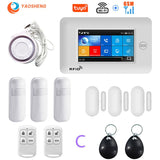 Smart Security Alarms For Home WIFI Wireless Home Alarm APP Remote Control Compatible With Alexa House Alarm Systems