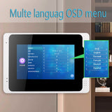 Tuya Wired/Wifi Smart IP Video Doorbell Intercom System ,7 Inch+4~12 x 7 Inch Monitor with 1080P Wired Door Phone Camera