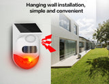 Wireless Tuya Smart Life Flash Strobe Outdoor Solar Infrared Waterproof Siren Home Burglar Security Alarm System Use With PG107
