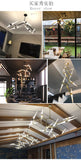 tree branch lamp  Post modern designer Nordic led chandelier tree fork restaurant chandelier villa living room Chandelier