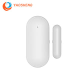 YAOSHENG PB68 Magnetic Sensors Wireless Door Detector Window Sensor WiFi App for 433MHz Home Security Detector Alarm System Kits