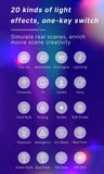 Compact Video Light with Display Screen Diffuser Mini Camera RGB Light Smartphone Selfie Lighting 3100mAh