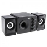 D-205 Portable 3W USB 2.0 Computer Subwoofer Combination Speakers with 3.5mm Audio Plug for Desktop Laptop PC Smartphone