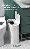 Hot Selling Kitchen Storage Box Trash Can Induction Small Car Box Automatic Smart Dustbin Smart Trash Bin