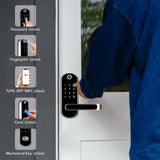 Smart Lock, wifi App pincode Keypad Biometric Fingerprint electronic door lock From Brazil