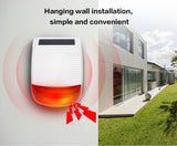433MHz Wireless light Flash Strobe Outdoor Solar Waterproof Siren -Home Burglar Wifi GSM Home Security Alarm System