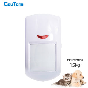GauTone PA96R PIR Motion Sensor 15kg Pet Immune Wireless Infared Motion Detector Connect with RF 433MHz Alarm System