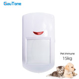 GauTone PA96R PIR Motion Sensor 15kg Pet Immune Wireless Infared Motion Detector Connect with RF 433MHz Alarm System