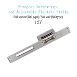 European Electric Strike Door Lock Adjustable Electric Strike Locks Durable Lock Tongue Access Control Locks Double Unlock Mode
