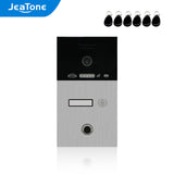 JeaTone 1.0MP Fingerprint IP SIP Doorbell Doorphone Call Panel for 1/2/3 Floors with IC Cards, Night Vision, Waterproof Function