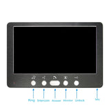 7&#39;&#39; Video Door Phone Doorbell Intercom Entry System 12 Units Monitors +1000TVL IR Camera Doorphone for 12/10/8/4/6 Apartments