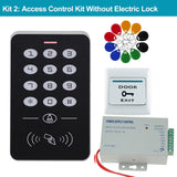 YiToo Door Access Control System Kit RFID Keypad + Power Supply + Electric 180KG Magnetic Lock Strike Door Locks for Home Safe