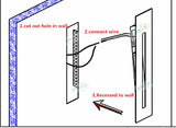 3W Recessed Led Stair Light AC85-265V Indoor IP20 Outdoor IP65 Corner Wall lights Stairs Step stairway Hallway staircase lamp
