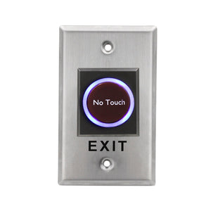 12V 24V No Touch Exit Button Release Switch Opener NO COM NC LED Light for Door Access Control System Entry Open