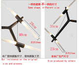 tree branch lamp  Post modern designer Nordic led chandelier tree fork restaurant chandelier villa living room Chandelier