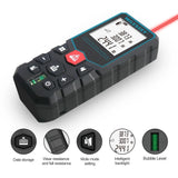 Mileseey Laser Distance Meter Electronic Roulette Digital Tape Rangefinder Level Bubble Trena Metro Range Finder Measuring Tools