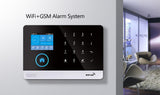 Wireless WIFI GSM Home Security Alarm System - Smart Life APP With Motion Sensor Detector Compatible With Alexa &amp; Google