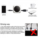 D-205 Portable 3W USB 2.0 Computer Subwoofer Combination Speakers with 3.5mm Audio Plug for Desktop Laptop PC Smartphone