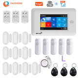 Smart Security Alarms For Home WIFI Wireless Home Alarm APP Remote Control Compatible With Alexa House Alarm Systems