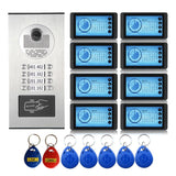 7 inch Door Bell Video Intercom Smart Doorbell Door Phone RFID Camera 12/10/8/6/4 Apartments Door Bell deurbel