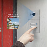 Jeatone 7 Inch WiFi Video Intercom for 2 Apartments Door Access Control System Tuya Smart APP Remote Unlock,Call and Monitor