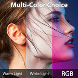 RGB Video Lights Mini LED Camera Light 2000mAh Rechargable LED Panel Lamp Photo Video Lighting  for Youtube Tik tok