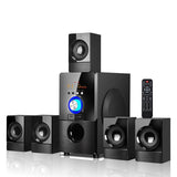 5.1 Channel Bluetooth Speaker Wooden Multimedia Home Theater Super Subwoofer Wooden Home Audio Computer Speakers