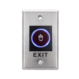 12V 24V No Touch Exit Button Release Switch Opener NO COM NC LED Light for Door Access Control System Entry Open