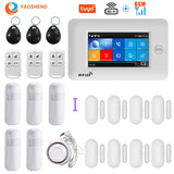Smart Security Alarms For Home WIFI Wireless Home Alarm APP Remote Control Compatible With Alexa House Alarm Systems