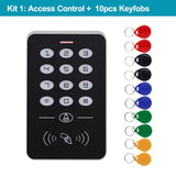 YiToo Door Access Control System Kit RFID Keypad + Power Supply + Electric 180KG Magnetic Lock Strike Door Locks for Home Safe