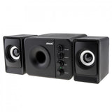 D-205 Portable 3W USB 2.0 Computer Subwoofer Combination Speakers with 3.5mm Audio Plug for Desktop Laptop PC Smartphone