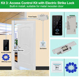 YiToo RFID Fingerprint Access Control System Door Lock, IP68 Fully Waterproof Electric Lock Set For Home Safe, Outdoor