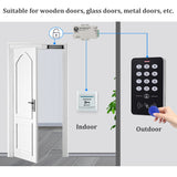 YiToo Door Access Control System Kit RFID Keypad + Power Supply + Electric 180KG Magnetic Lock Strike Door Locks for Home Safe