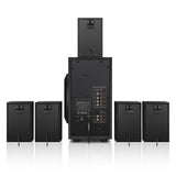5.1 Channel Bluetooth Speaker Wooden Multimedia Home Theater Super Subwoofer Wooden Home Audio Computer Speakers