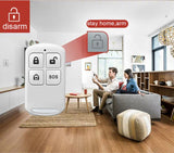 433MHz Wireless WIFI GSM Home Security Alarm System - Smart Home Alarm System With Motion Sensor With Alexa &amp; Google Home