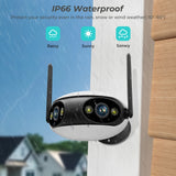 4K 8MP Dual lens Wifi IP Camera Outdoor 180° Ultra Wide View Angle Panoramic Human Detect CCTV Camera Video Surveillance